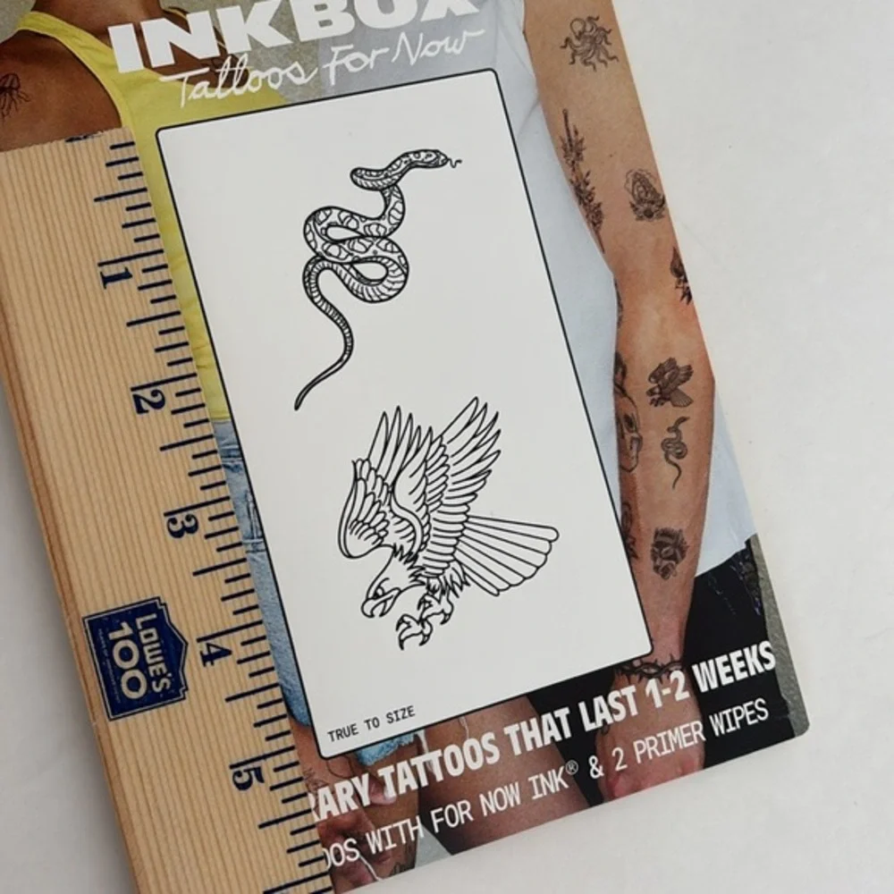 Inkbox Temporary Tattoos - Snake and Eagle Design.‎ Last 1-2 week  Halloween